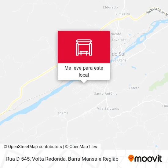 Rua D 545 mapa
