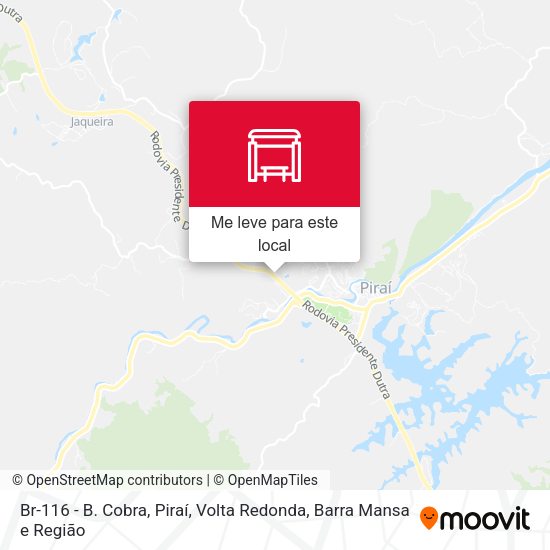 Br-116 - B. Cobra, Piraí mapa