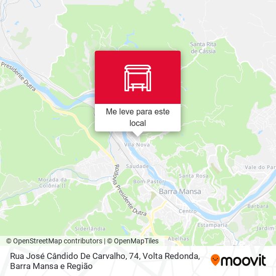 Rua José Cândido De Carvalho, 74 mapa