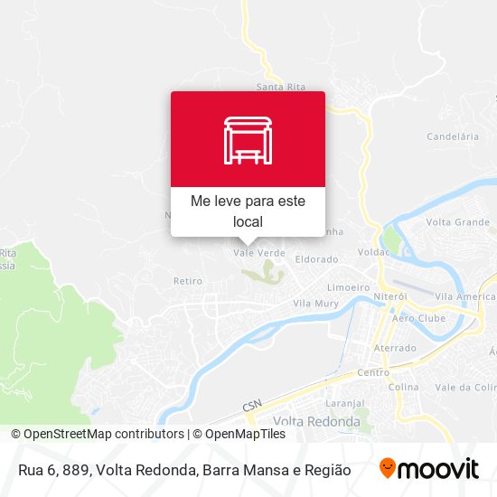 Rua 6, 889 mapa