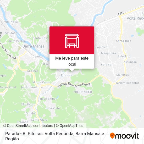 Parada - B. Piteiras mapa