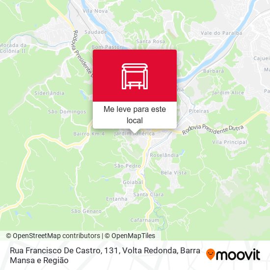 Rua Francisco De Castro, 131 mapa