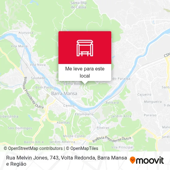 Rua Melvin Jones, 743 mapa