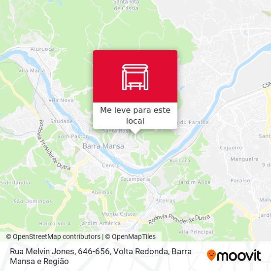 Rua Melvin Jones, 646-656 mapa