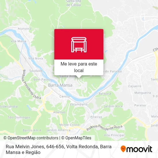 Rua Melvin Jones, 646-656 mapa
