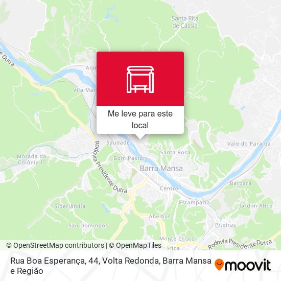 Rua Boa Esperança, 44 mapa