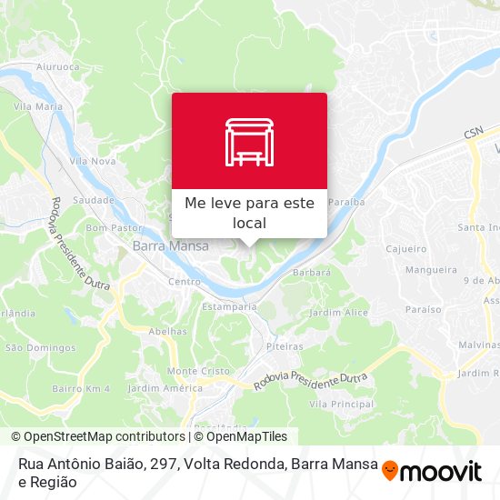 Rua Antônio Baião, 297 mapa