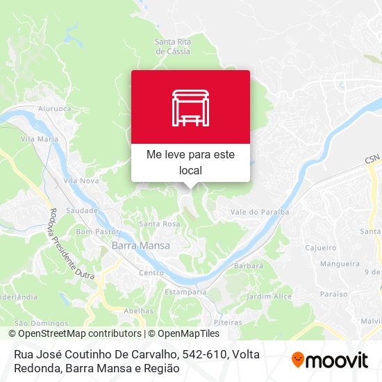 Rua José Coutinho De Carvalho, 542-610 mapa