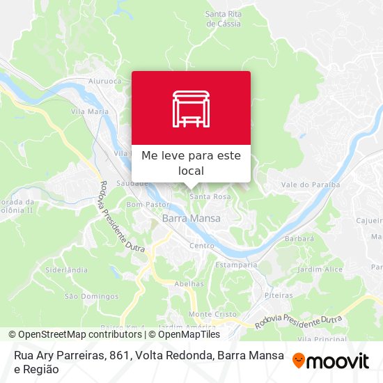 Rua Ary Parreiras, 861 mapa