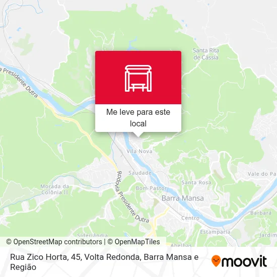 Rua Zico Horta, 45 mapa
