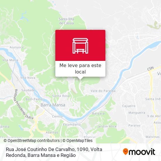 Rua José Coutinho De Carvalho, 1090 mapa