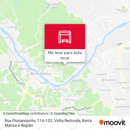Rua Florianópolis, 116-132 mapa