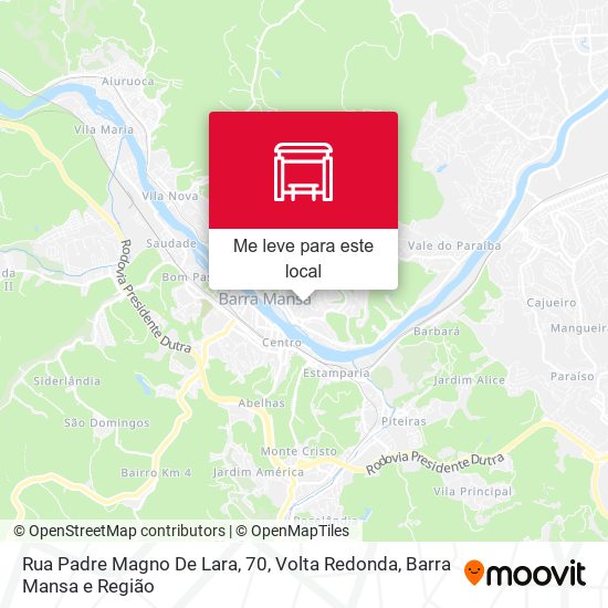 Rua Padre Magno De Lara, 70 mapa