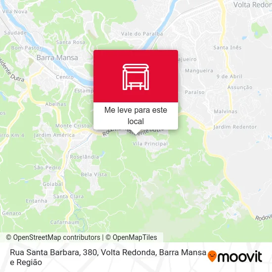 Rua Santa Barbara, 380 mapa