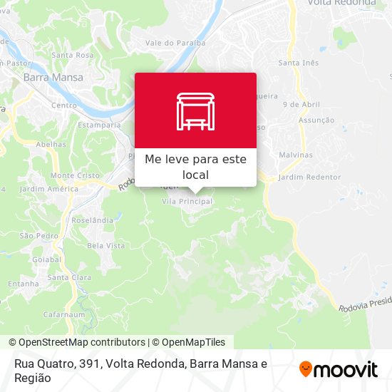 Rua Quatro, 391 mapa