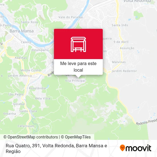 Rua Quatro, 391 mapa
