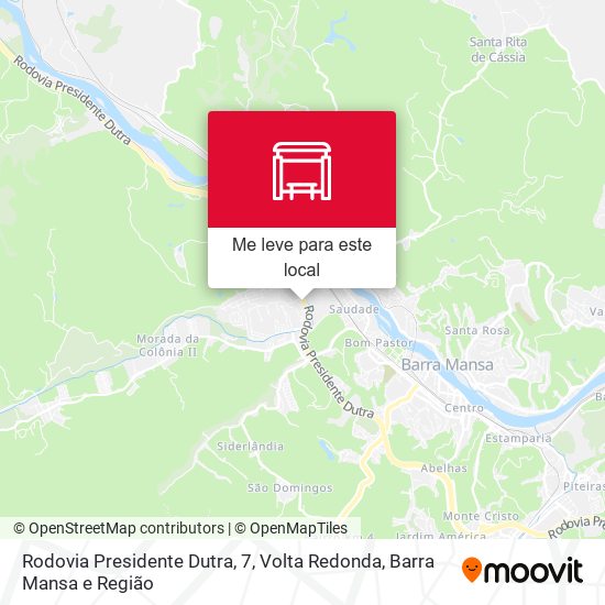 Rodovia Presidente Dutra, 7 mapa