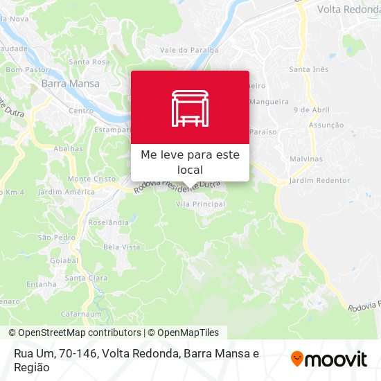 Rua Um, 70-146 mapa