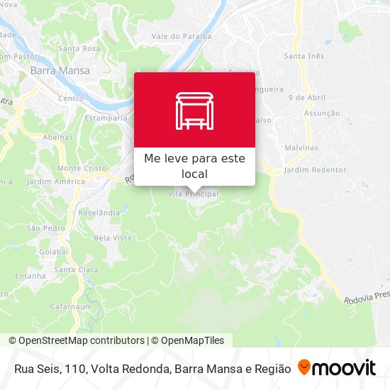 Rua Seis, 110 mapa
