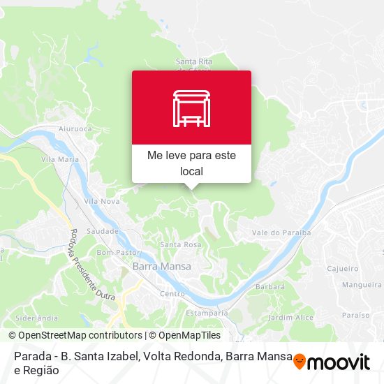 Parada - B. Santa Izabel mapa