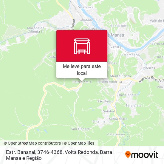 Estr. Bananal, 3746-4368 mapa