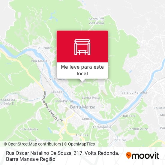 Rua Oscar Natalino De Souza, 217 mapa