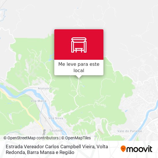 Estrada Vereador Carlos Campbell Vieira mapa