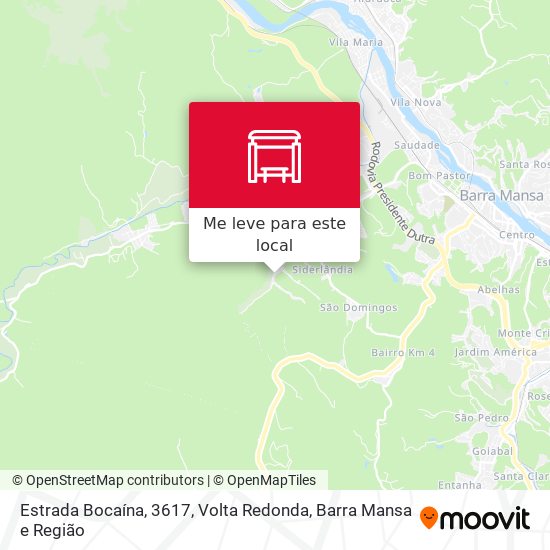 Estrada Bocaína, 3617 mapa