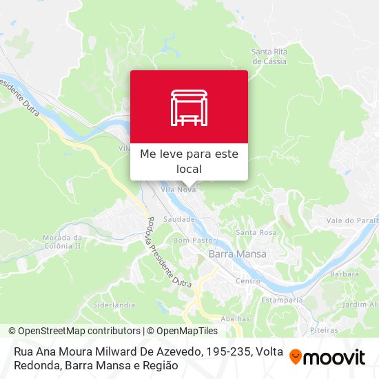 Rua Ana Moura Milward De Azevedo, 195-235 mapa