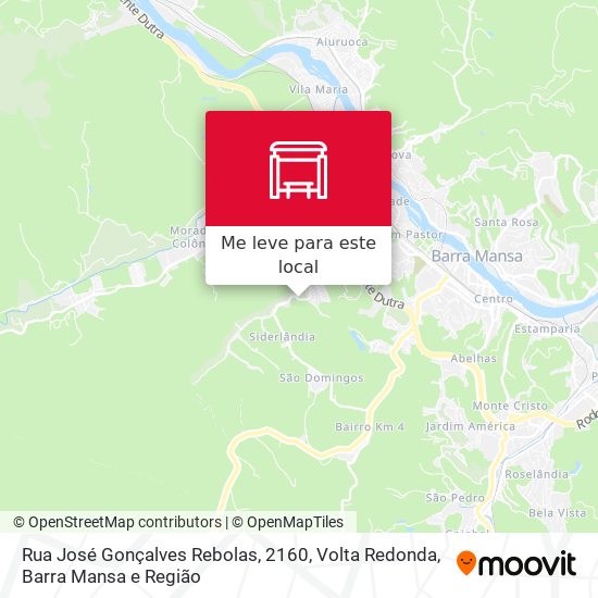 Rua José Gonçalves Rebolas, 2160 mapa