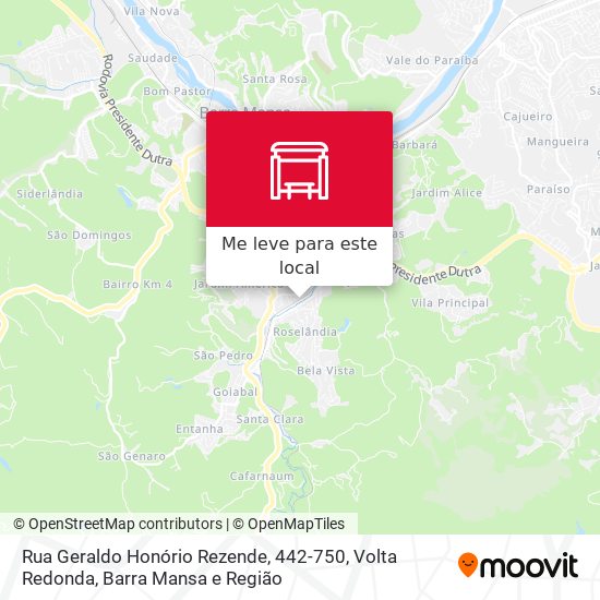 Rua Geraldo Honório Rezende, 442-750 mapa