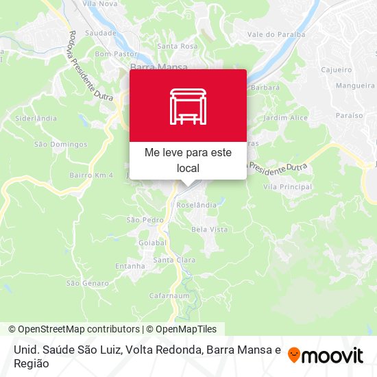 Unid. Saúde São Luiz mapa