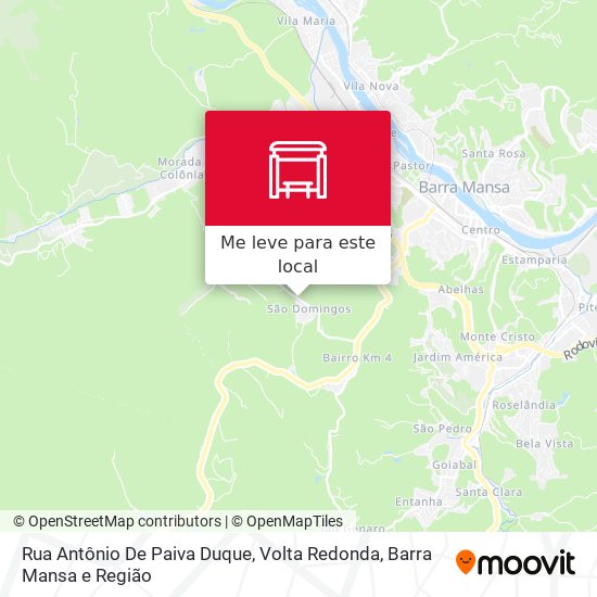 Rua Antônio De Paiva Duque mapa