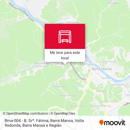 Bma-004 - B. Srª. Fátima, Barra Mansa mapa