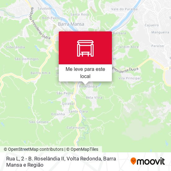 Rua L, 2 - B. Roselândia II mapa