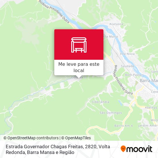 Estrada Governador Chagas Freitas, 2820 mapa