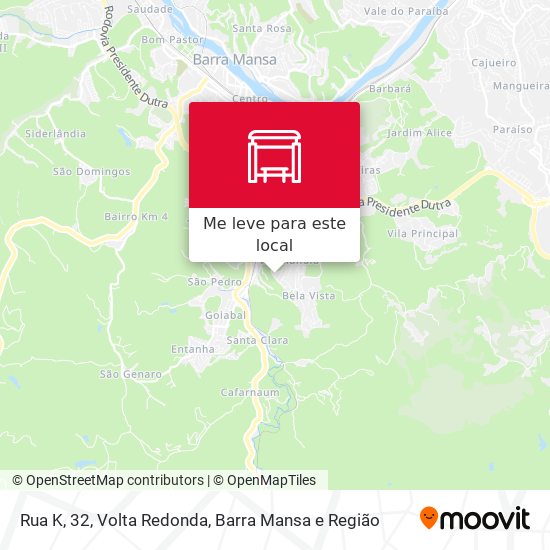Rua K, 32 mapa