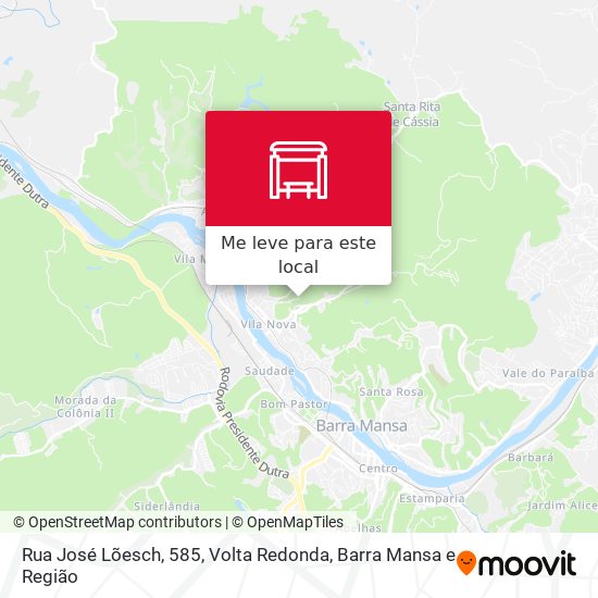 Rua José Lõesch, 585 mapa