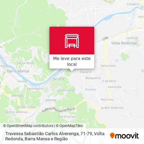 Travessa Sebastião Carlos Alverenga, 71-79 mapa
