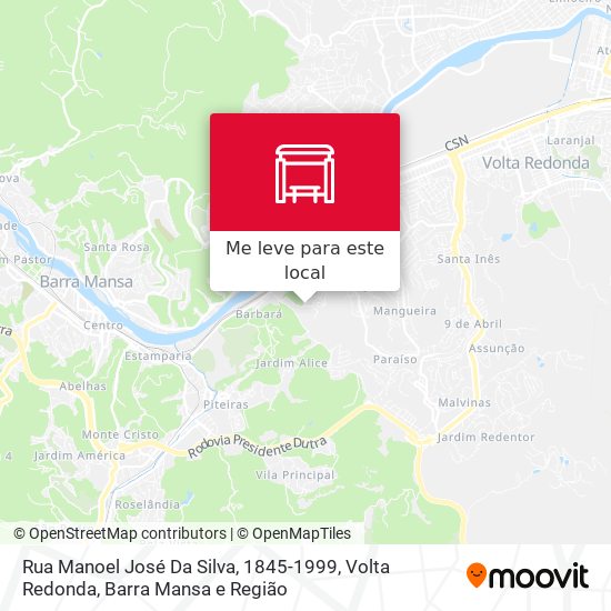Rua Manoel José Da Silva, 1845-1999 mapa