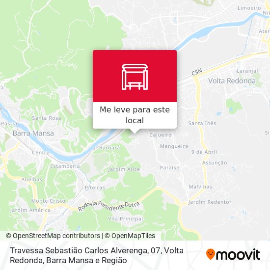 Travessa Sebastião Carlos Alverenga, 07 mapa