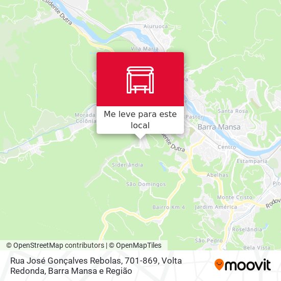 Rua José Gonçalves Rebolas, 701-869 mapa