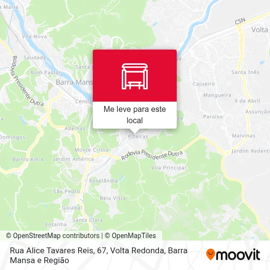 Rua Alice Tavares Reis, 67 mapa