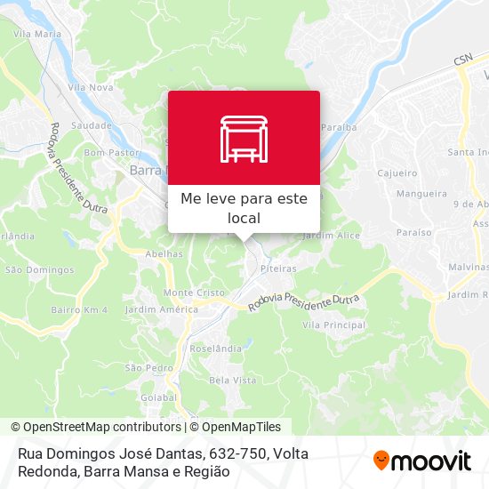Rua Domingos José Dantas, 632-750 mapa