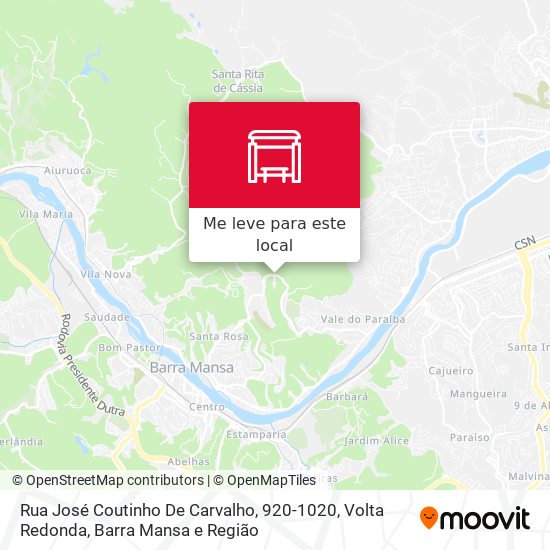 Rua José Coutinho De Carvalho, 920-1020 mapa