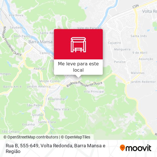 Rua B, 555-649 mapa