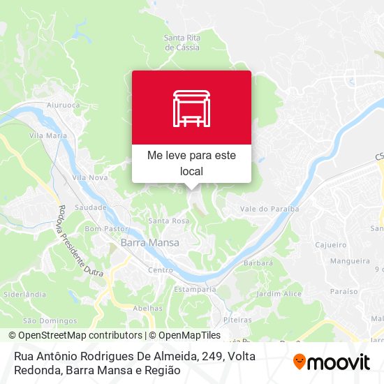Rua Antônio Rodrigues De Almeida, 249 mapa