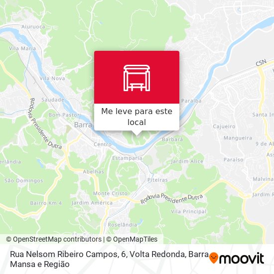 Rua Nelsom Ribeiro Campos, 6 mapa