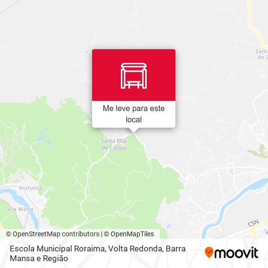 Escola Municipal Roraima mapa