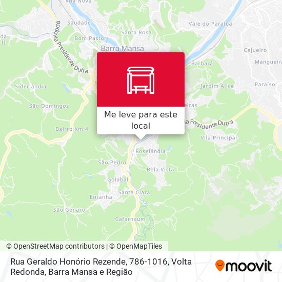 Rua Geraldo Honório Rezende, 786-1016 mapa